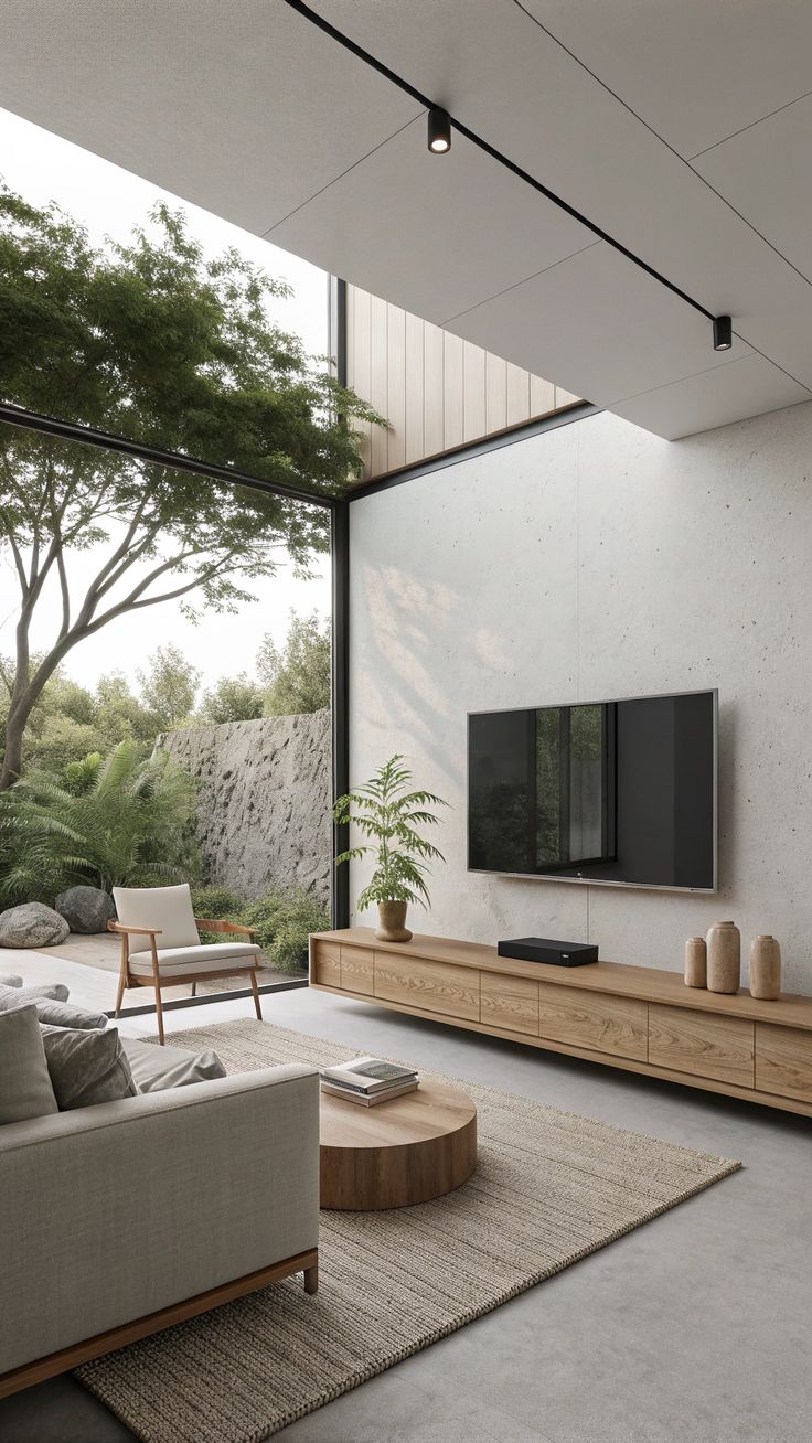 Gạch lát nền phòng khách Minimalism