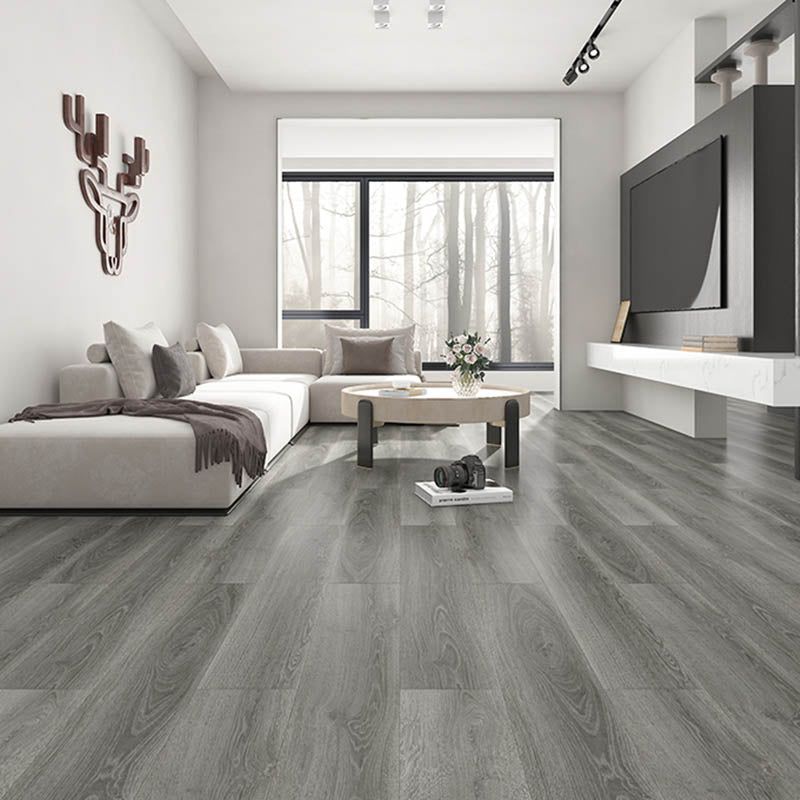 Mẫu gạch lát gạch lát nền phòng khách giả gỗ màu xám