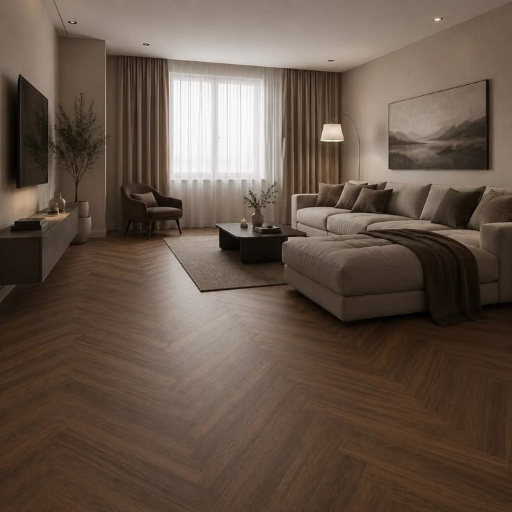 Gạch lát phòng ngủ kiểu xương cá