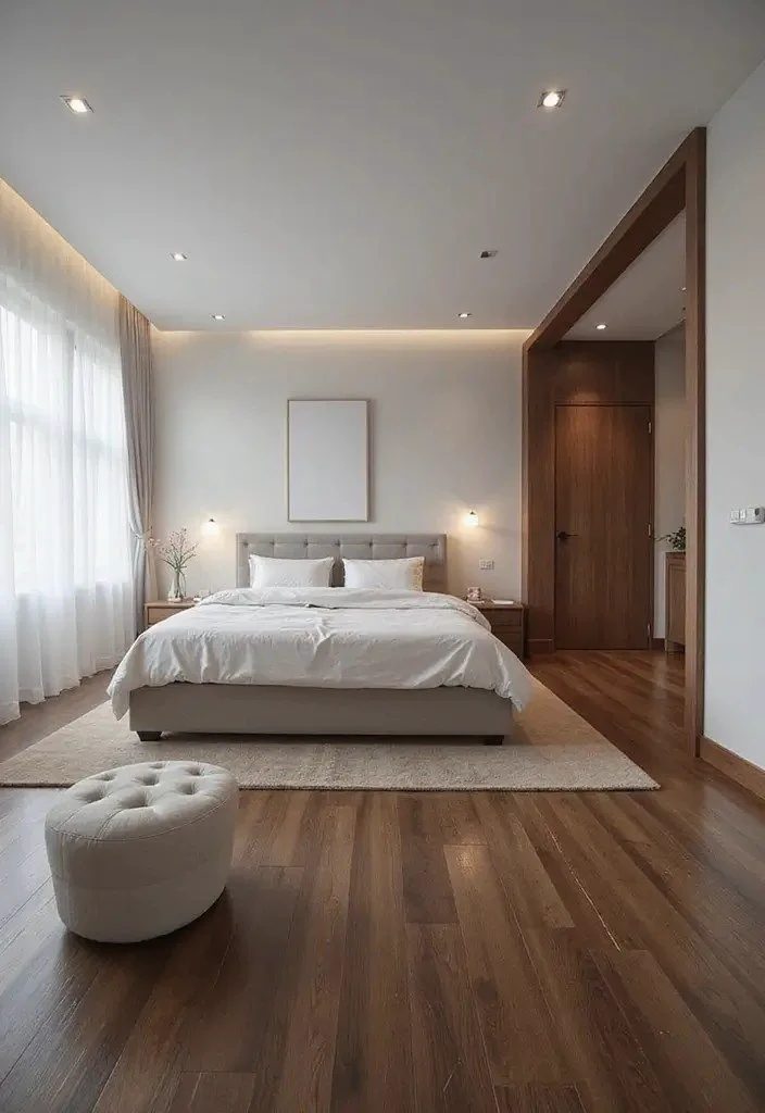 Mẫu gạch lát nền phòng ngủ giả gỗ