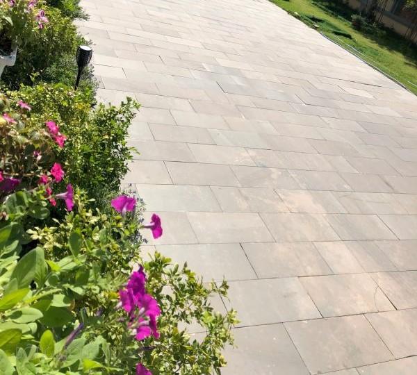 Đá Sa thạch tự nhiên lát sâm vườn nhà hướng tây