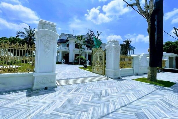 Đá sọc dưa lát sân vườn đẹp