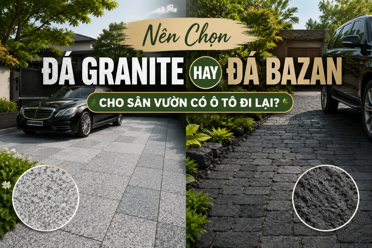 Nên chọn đá granite hay bazan
