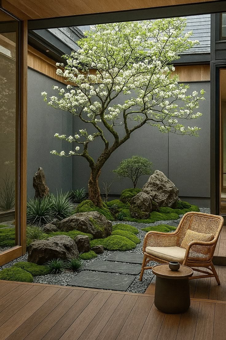 Sân vườn biệt thự phong cách Biophilic