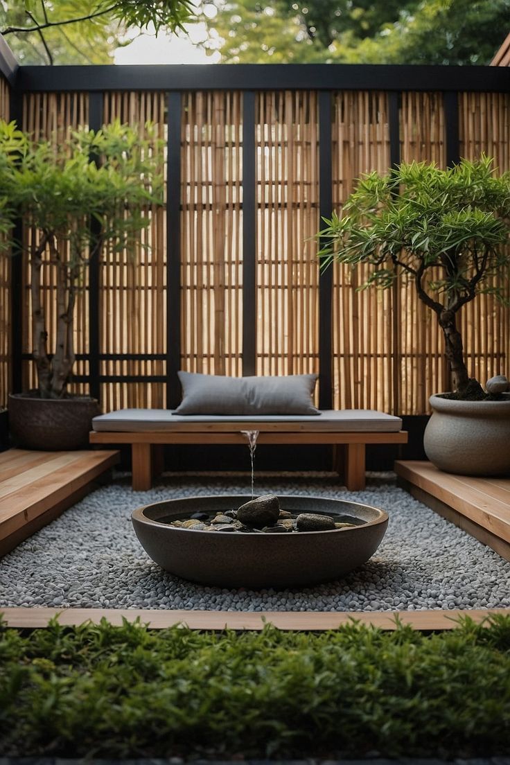 Sân vườn biệt thự phong cách Nhật Bản