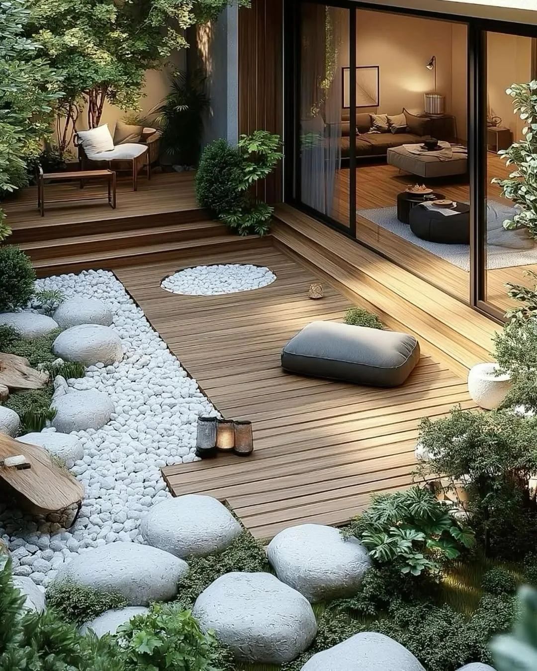 Sân vườn biệt thự phong cách Nhật Bản